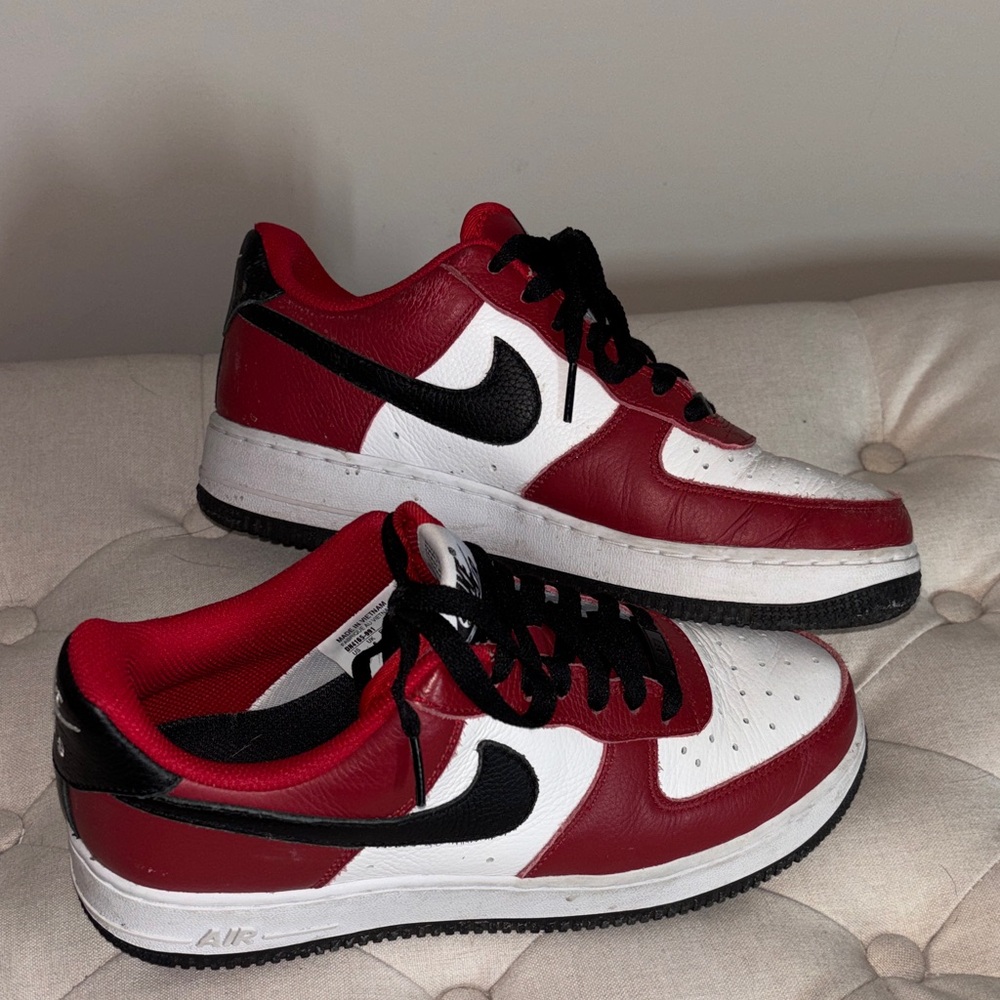 Nike Women’s Low-Top Sneakers in Red, White & Black